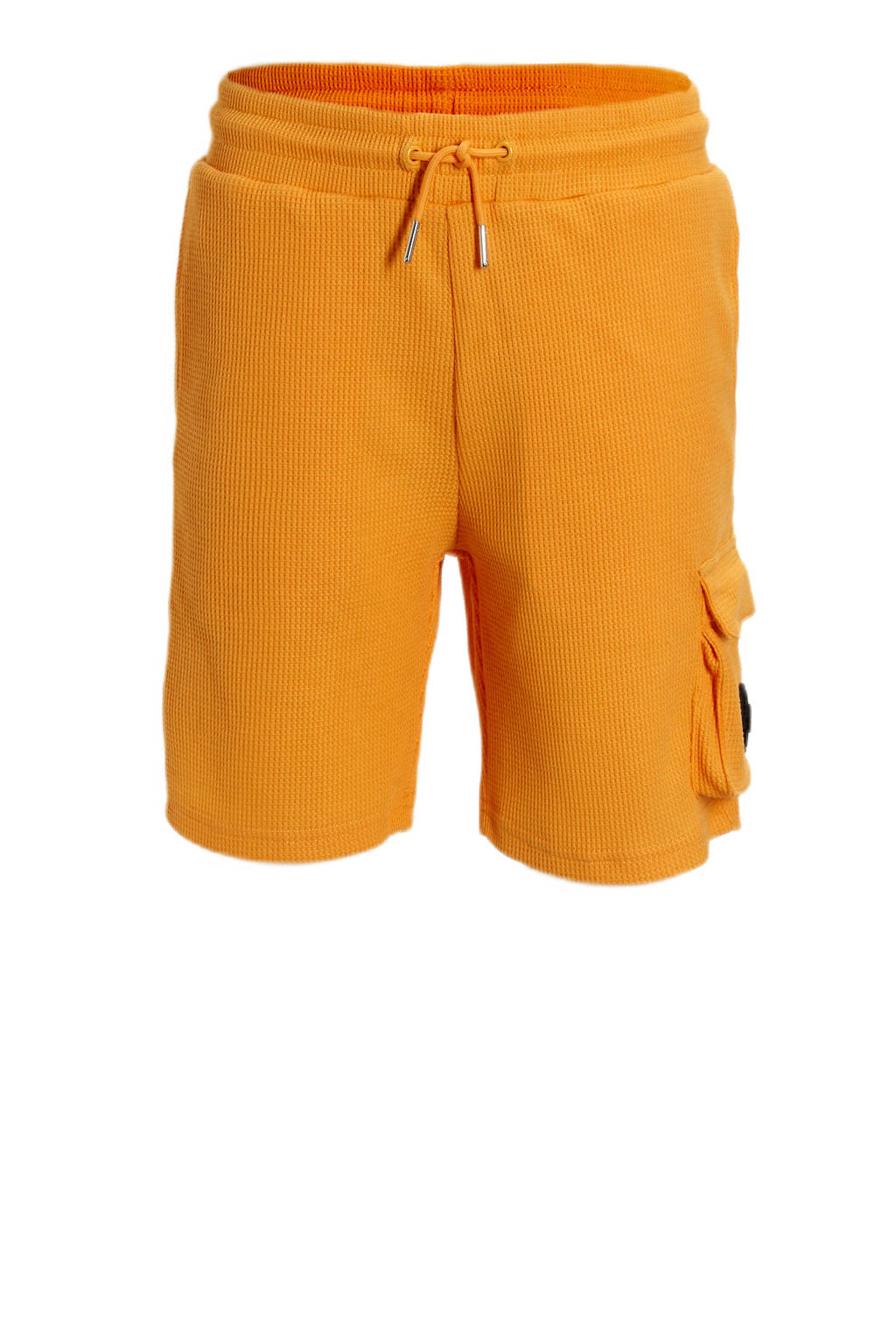 BLACK BANANAS regular fit cargo short JR. WAFFLE oranje