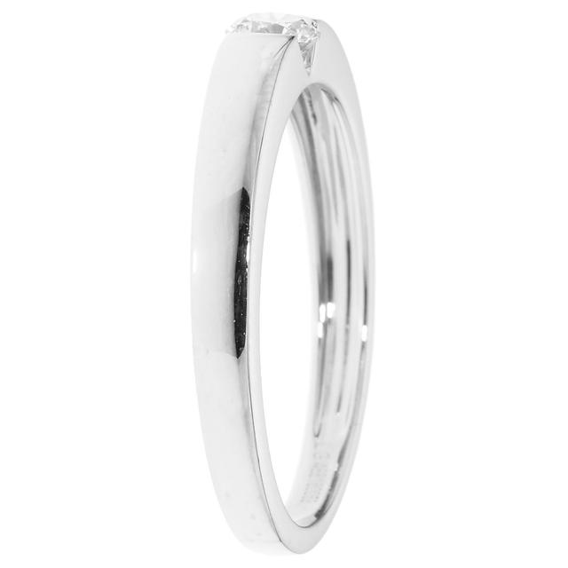 Solitär-Ring 0,25 ct.,Spannring-Optik, SI,Gold 375
