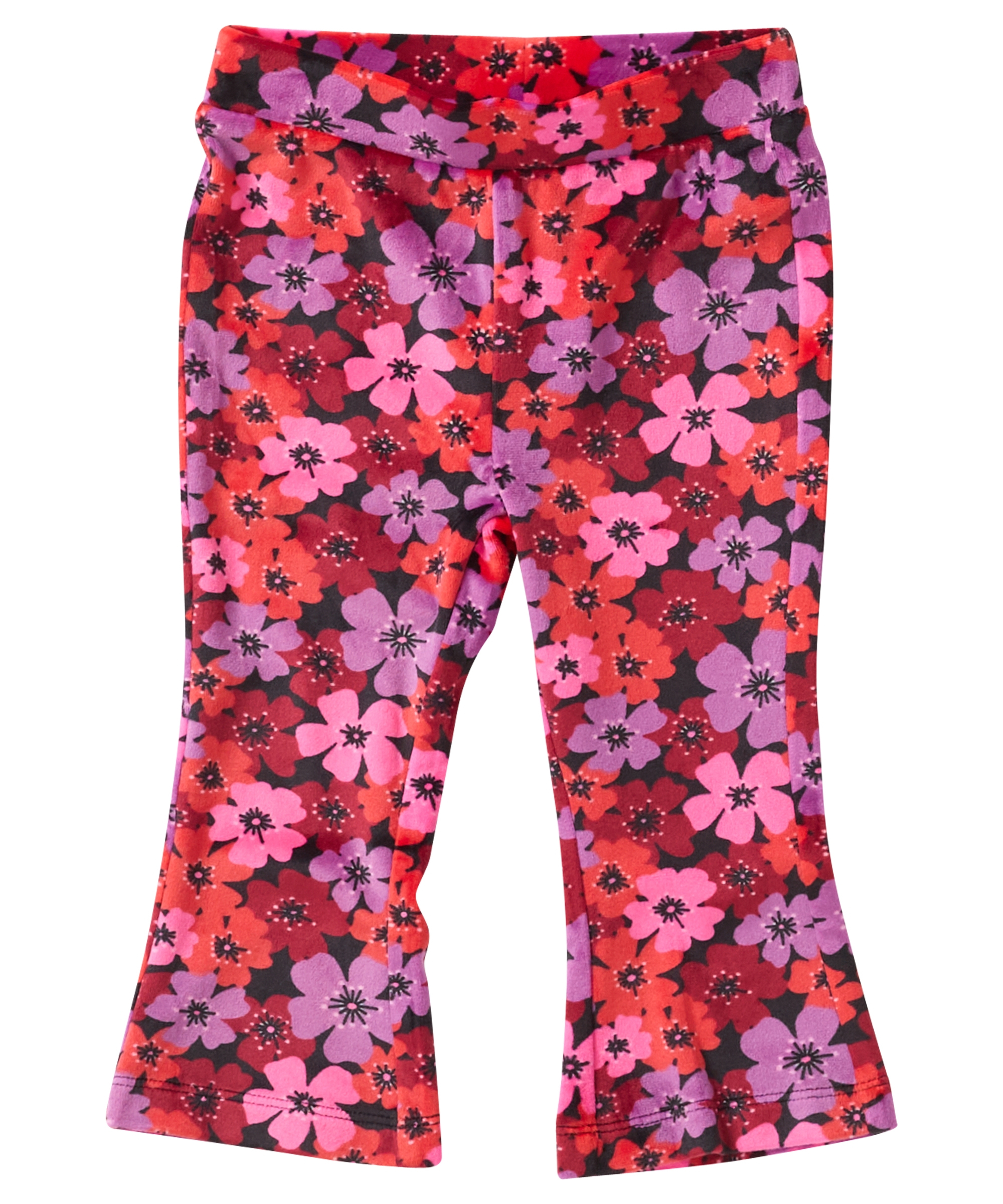 flared fit broek velvet print