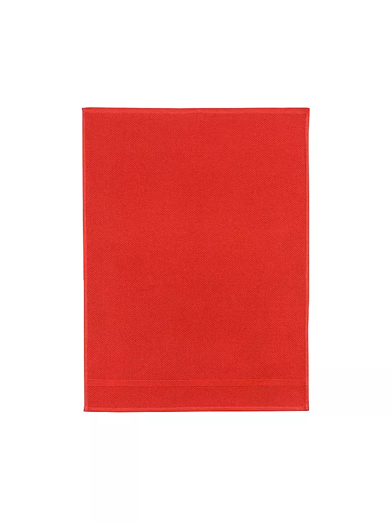 KRACHT Geschirrtuch 50x70cm Piquet / Frottier Rot rot