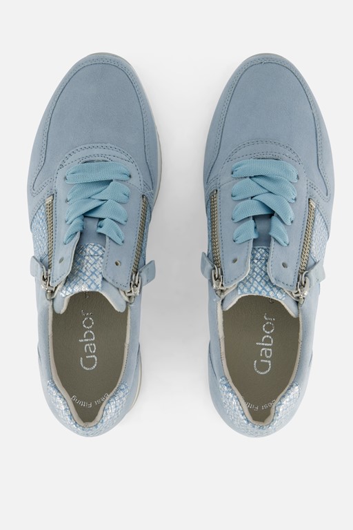 Gabor Sneakers blauw Nubuck