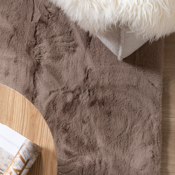Zacht Hoogpolig vloerkleed - Comfy Supreme Taupe