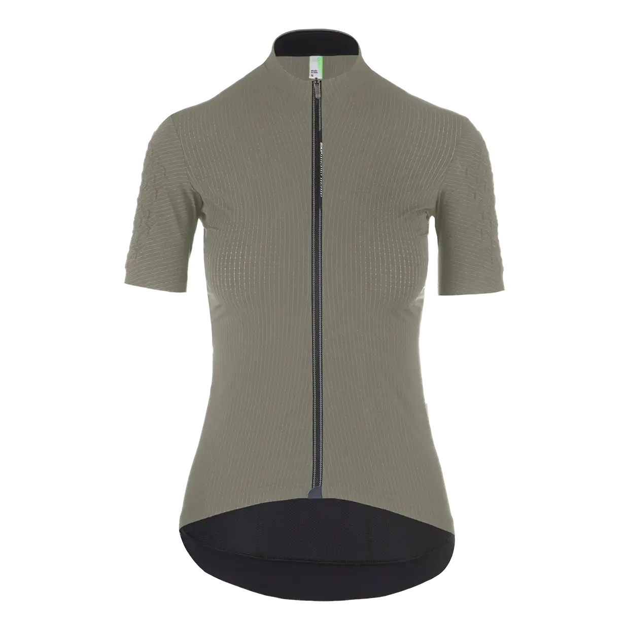Q36.5 Grid Skin Fietsshirt Korte Mouwen Olijfgroen Dames