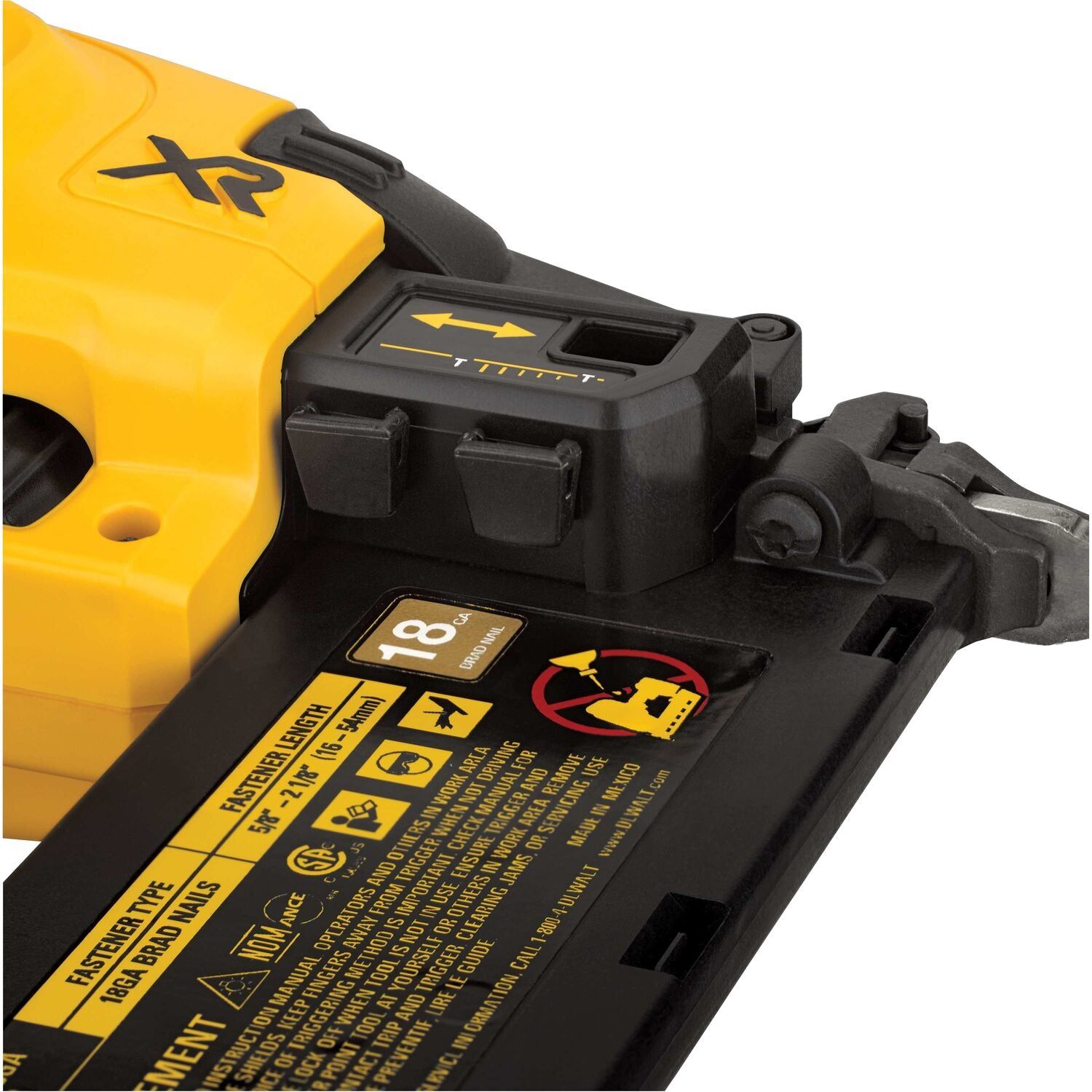 DeWALT DCN680D2 Accu afwerktacker 18Ga 18V XR 2.0Ah in TSTAK
