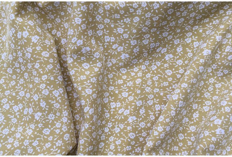 Dudu - Set: Blouse met korte mouwen en bloemenprint + Midi A-lijn rok