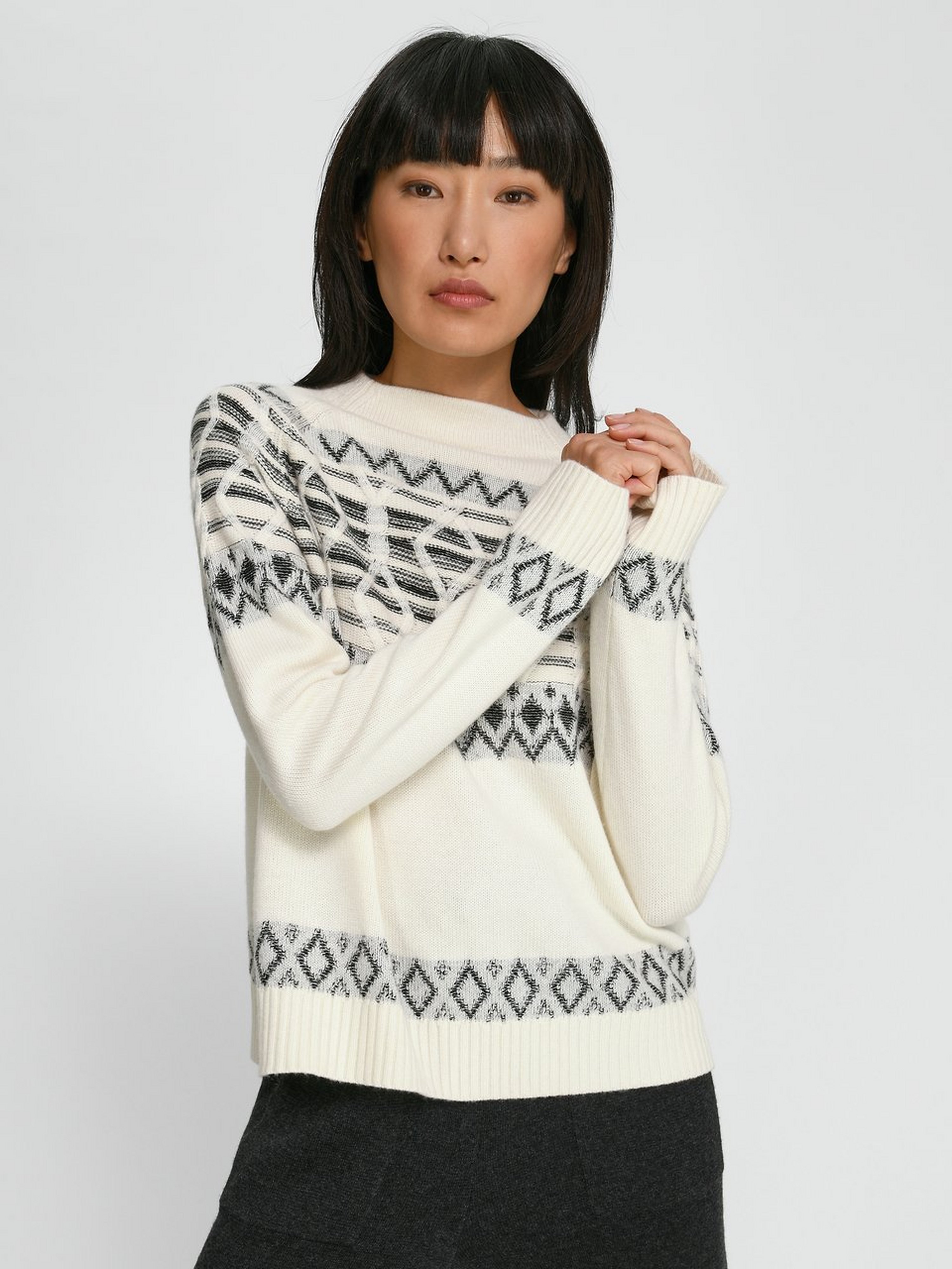 Strickpullover in A-Form