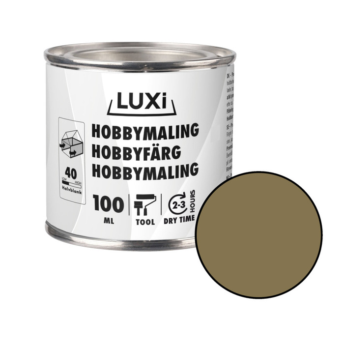 Hobbymaling guld 100 ml - Luxi