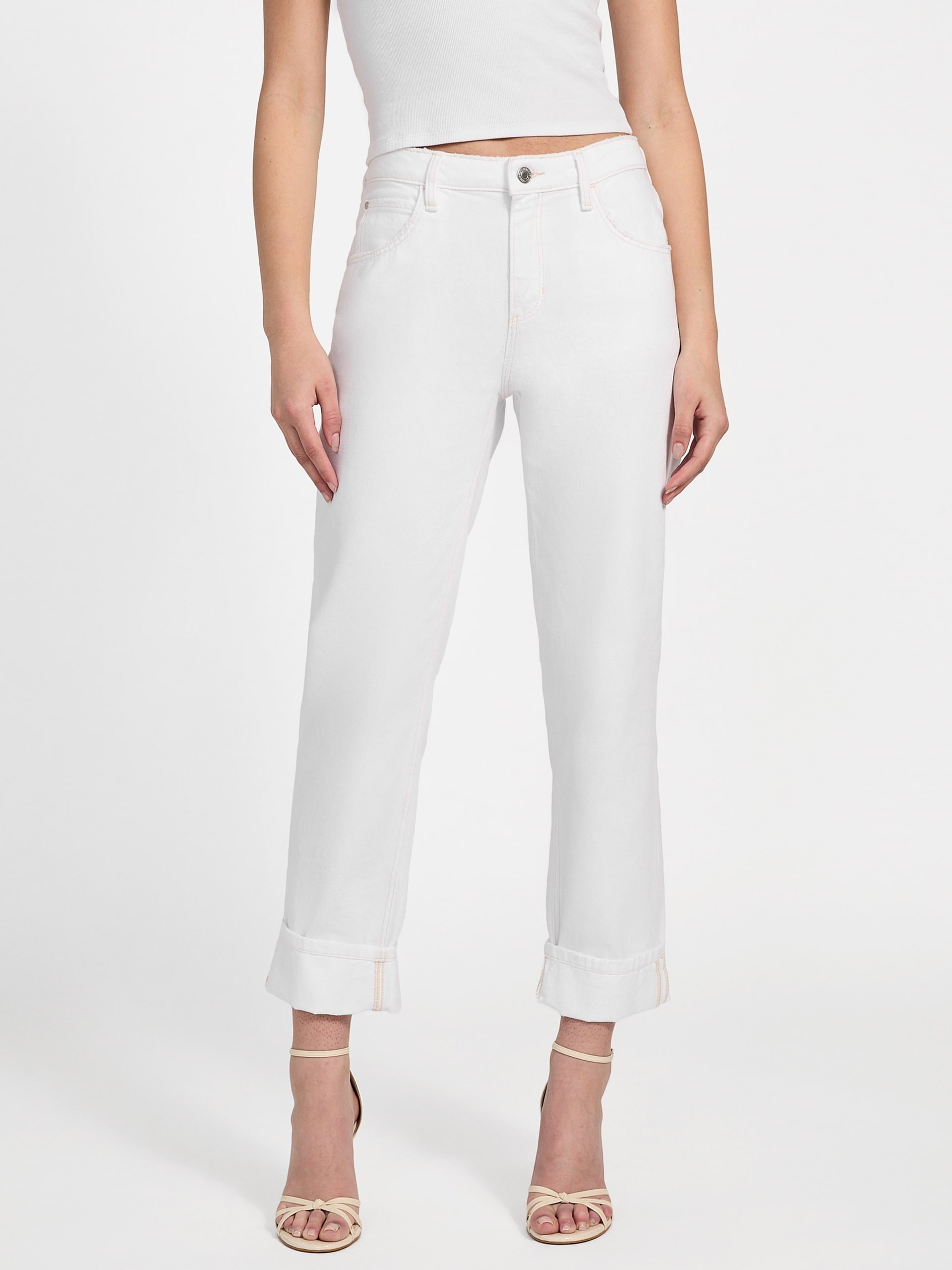 Calça jeans boyfriend de cintura alta Eco Celia