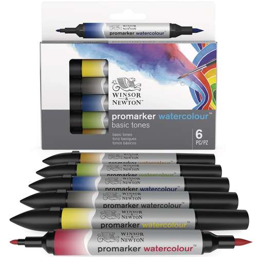 WINSOR & NEWTON™ promarker watercolour™ basic tones, Sets