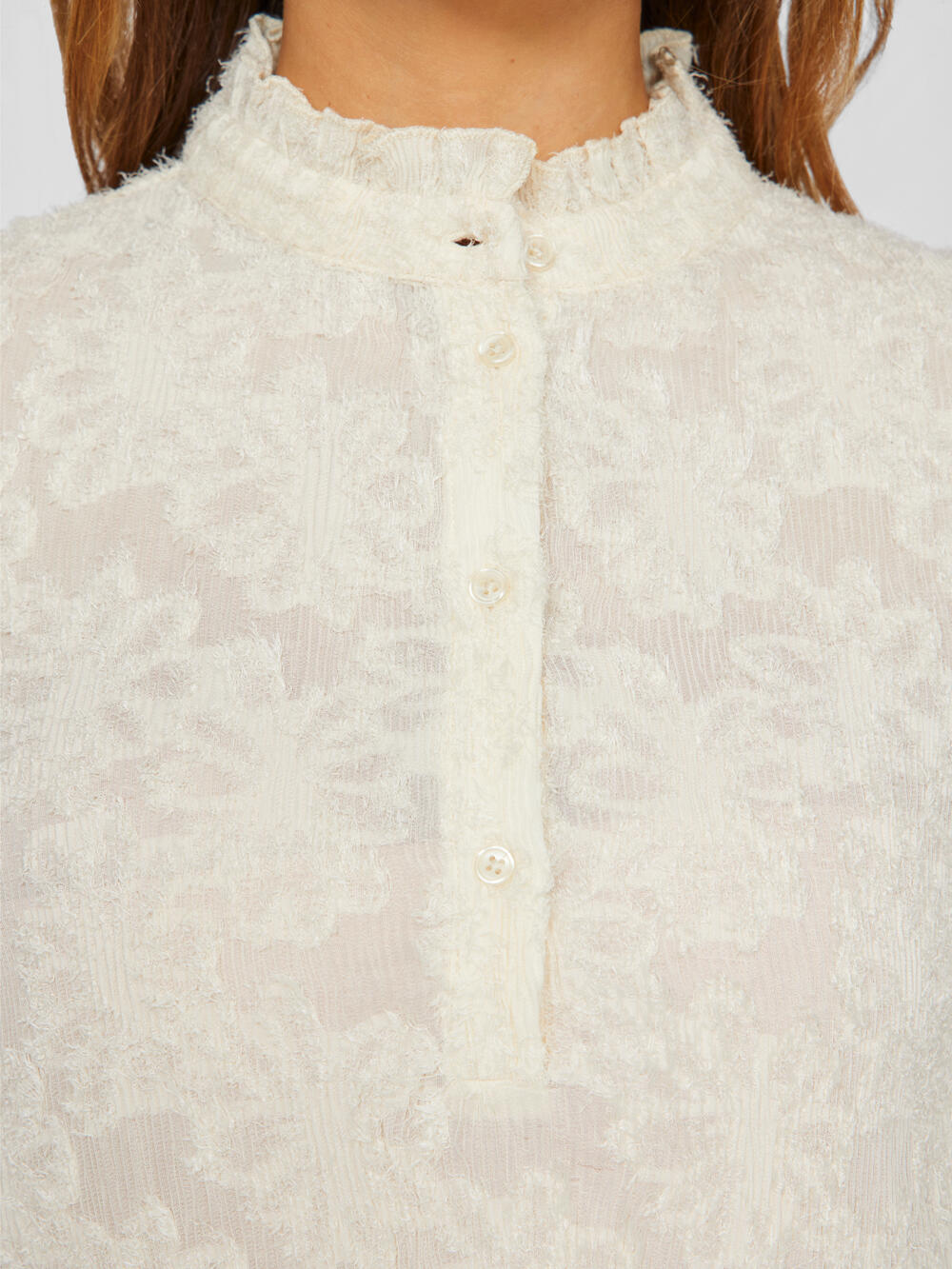 Vila  Vikylias LS bluse - Birch