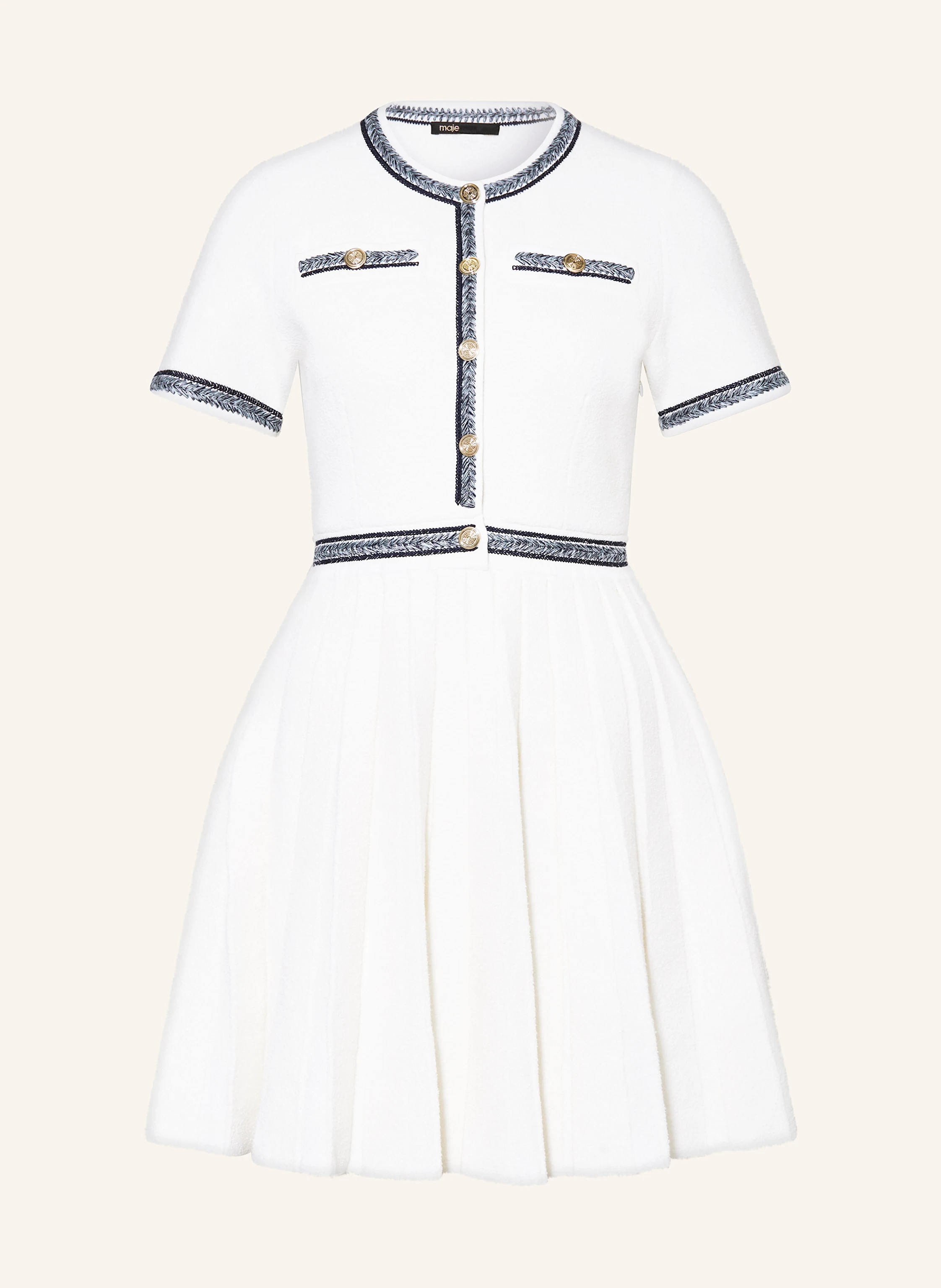 maje Plisseekleid