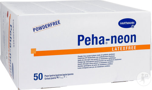 Hartmann Peha-Neon Plus PF Gants Chirurgie N°7,5 50 Paires