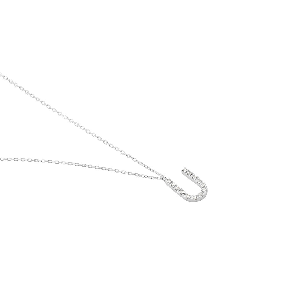 Collier Oran Or Blanc Diamant