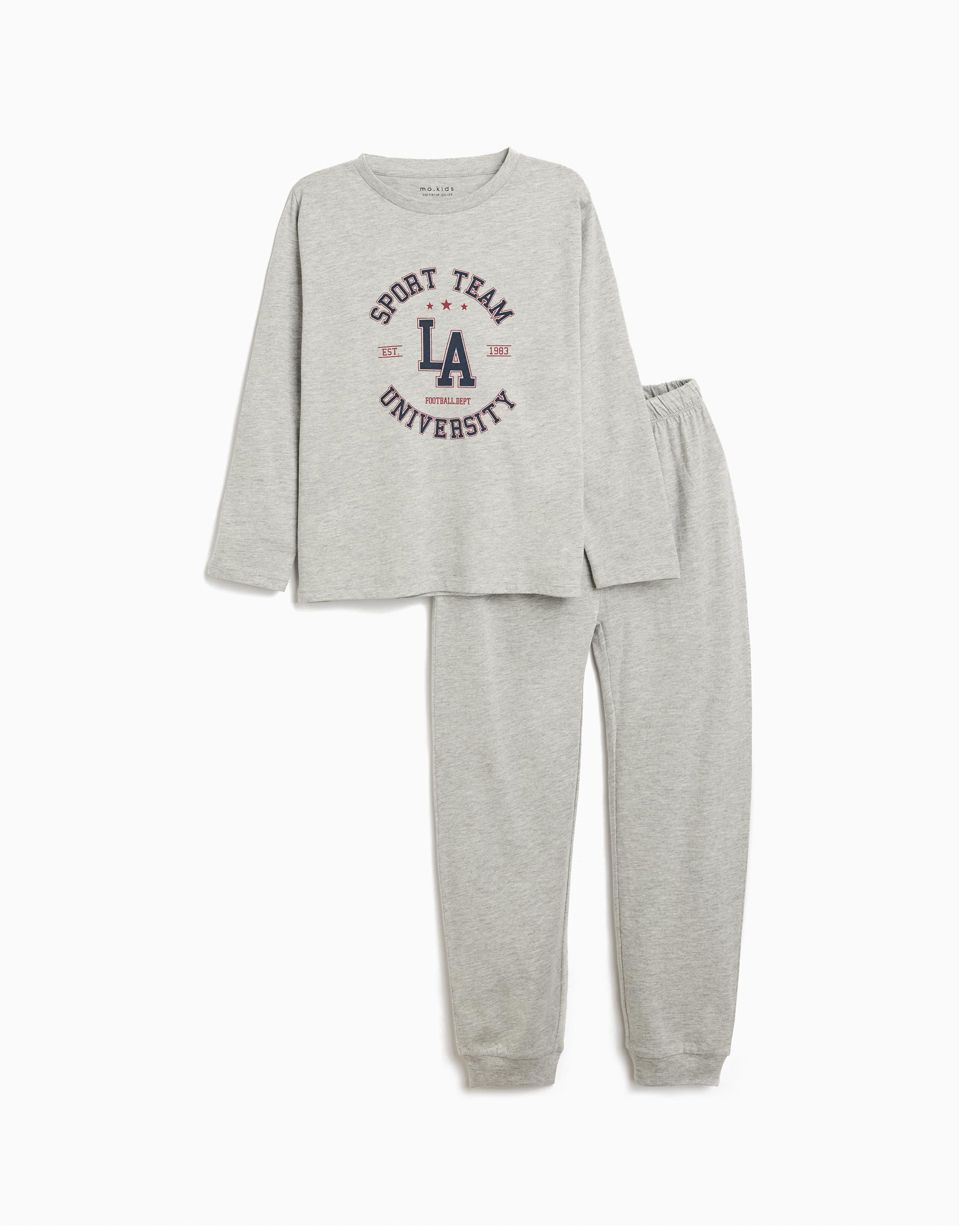 Pijama Jersey, Menino, Cinzento Claro
