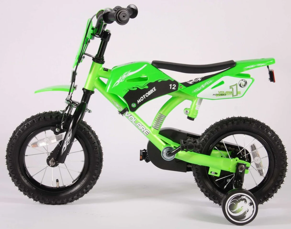 Volare - Børnecykel 12” Motobike - Grøn