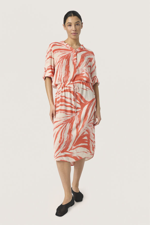 Soaked in Luxury SLZaya Dress Hot coral wave