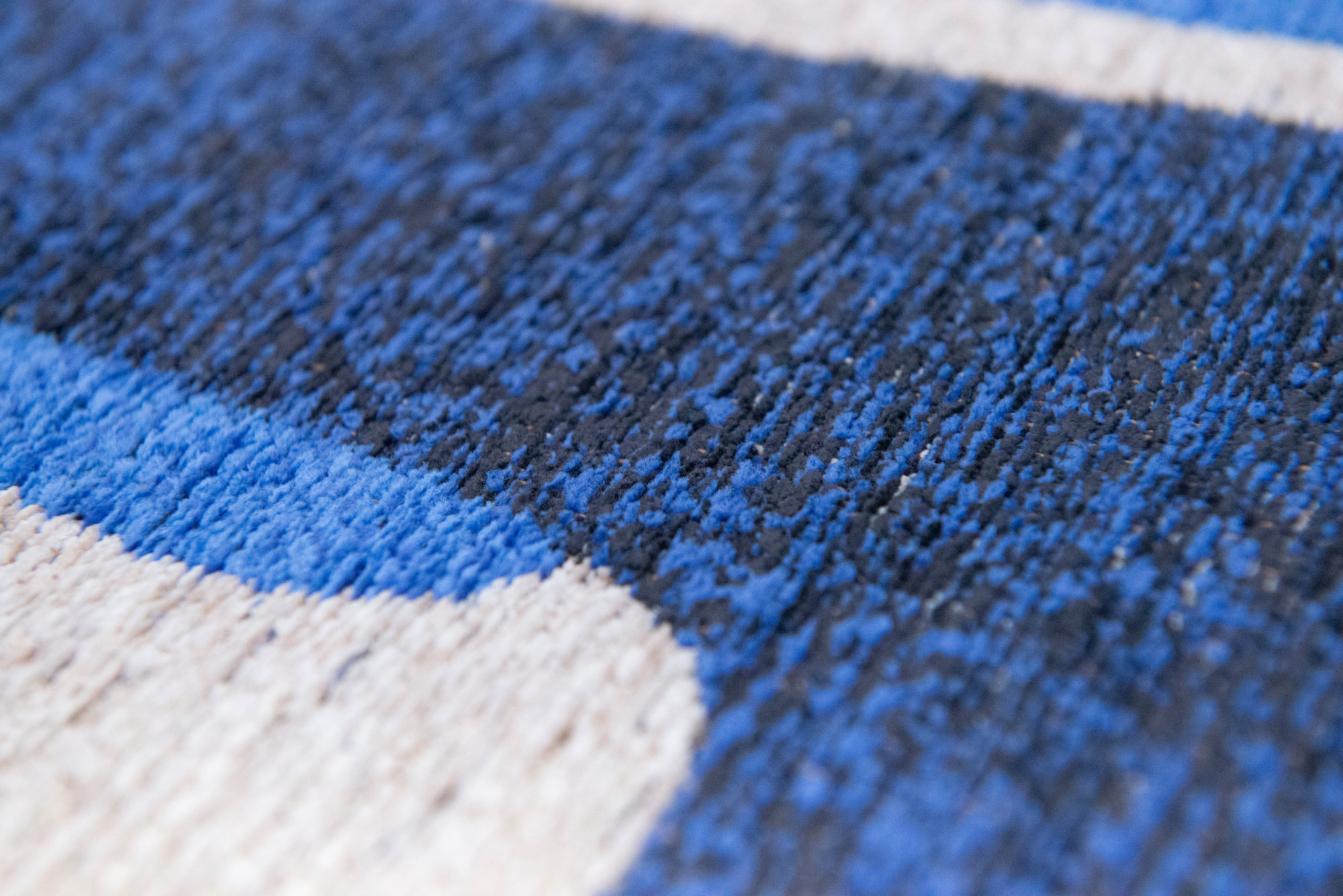 Ecorugs vloerkleed Kuba blauw ∅ 140 cm