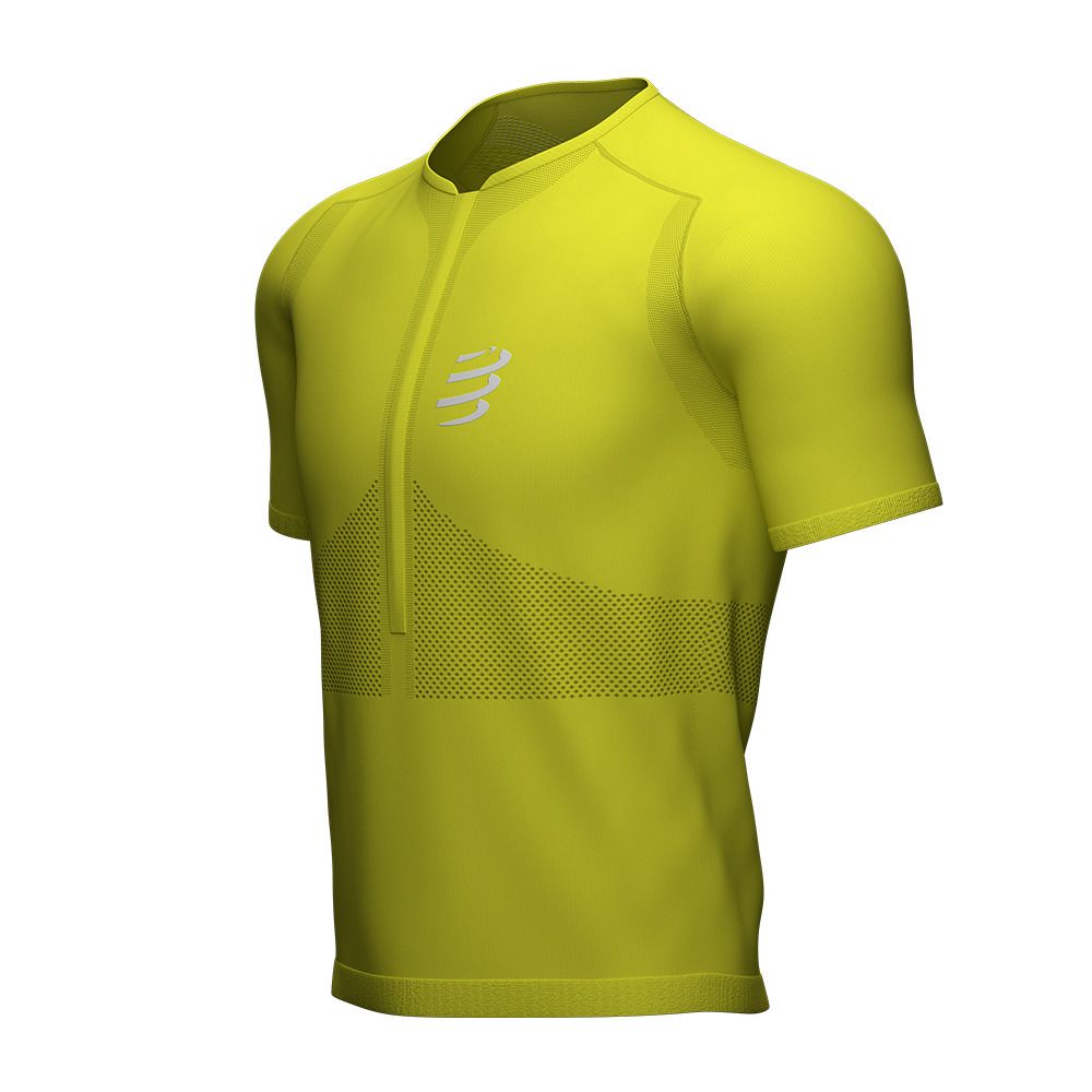 Compressport TRAIL FITTED - Maillot Homme primerose
