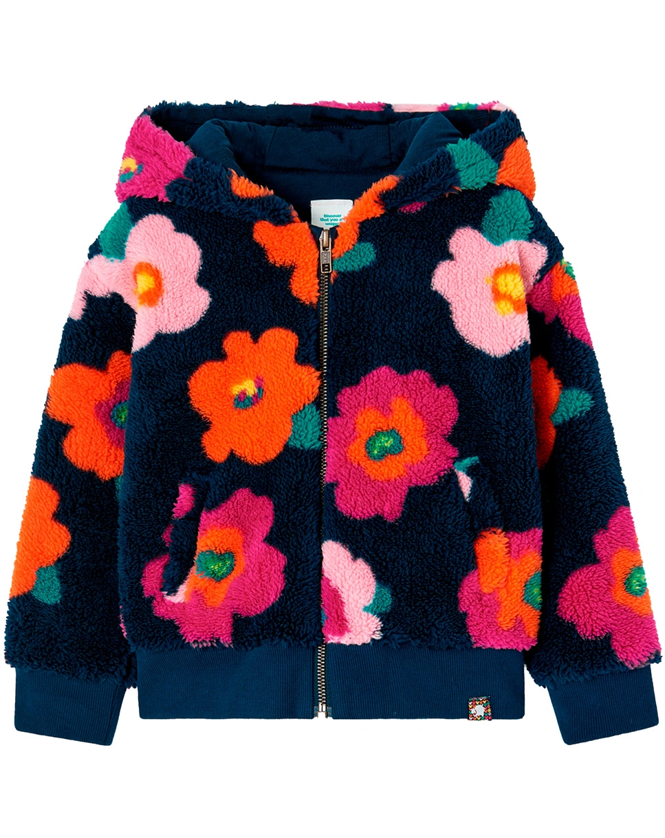 Plüschjacke FLORES in bunt