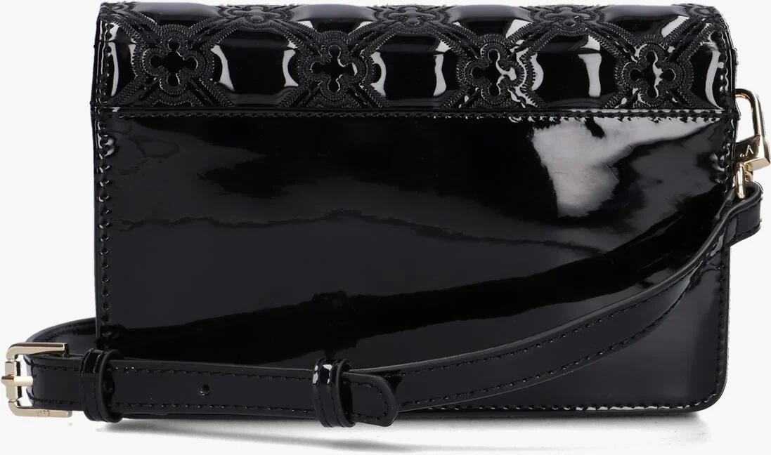 V73 zwarte v73 schoudertas giovy flap bag