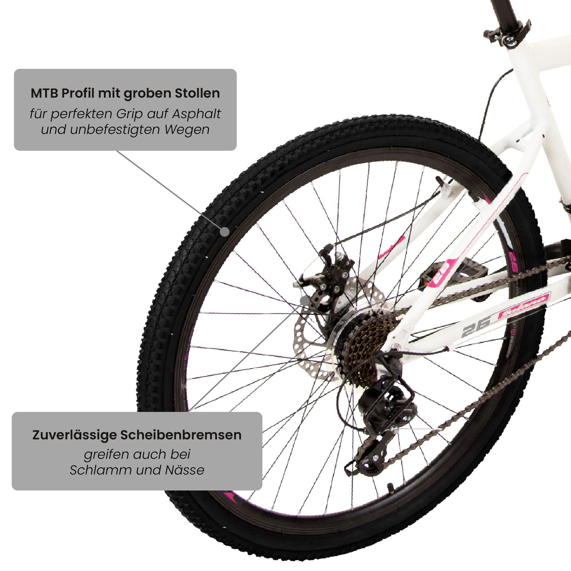 Galano GX-26 Mountainbike 26 Zoll Jugendliche Erwachsene 145 - 175 cm MTB Hardtail Fahrrad