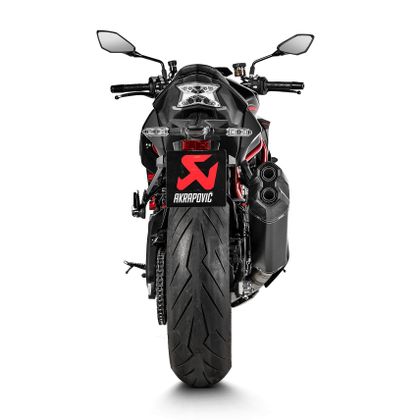 Silencieux Akrapovic Titane noir embout Carbone - Gris / Noir