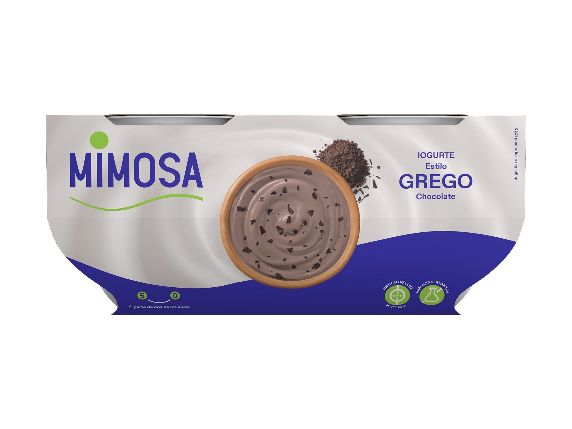 IOGURTE MIMOSA GREGO COM CHOCOLATE 4X110G