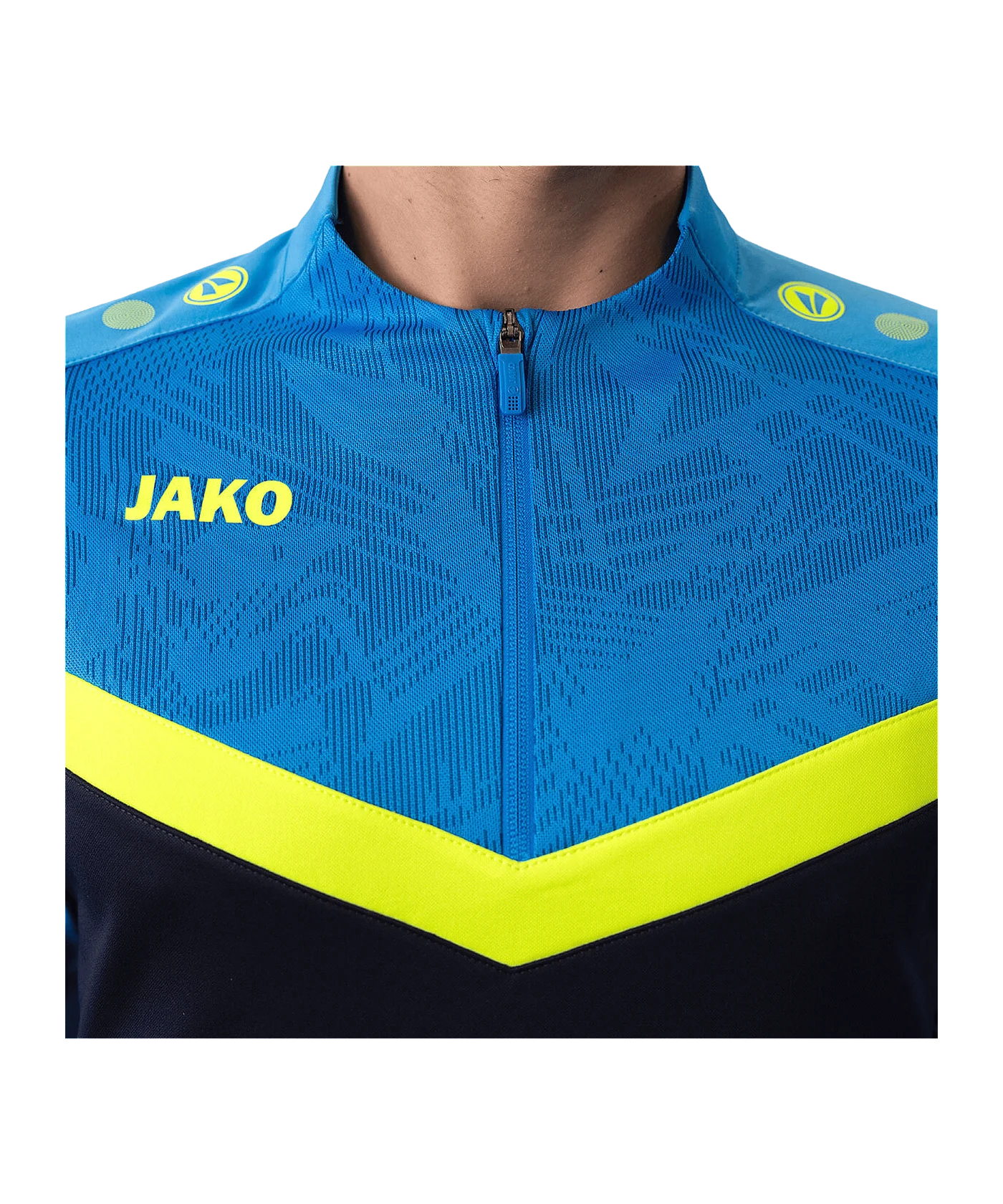 JAKO Iconic HalfZip Sweatshirt Kids Blau F914