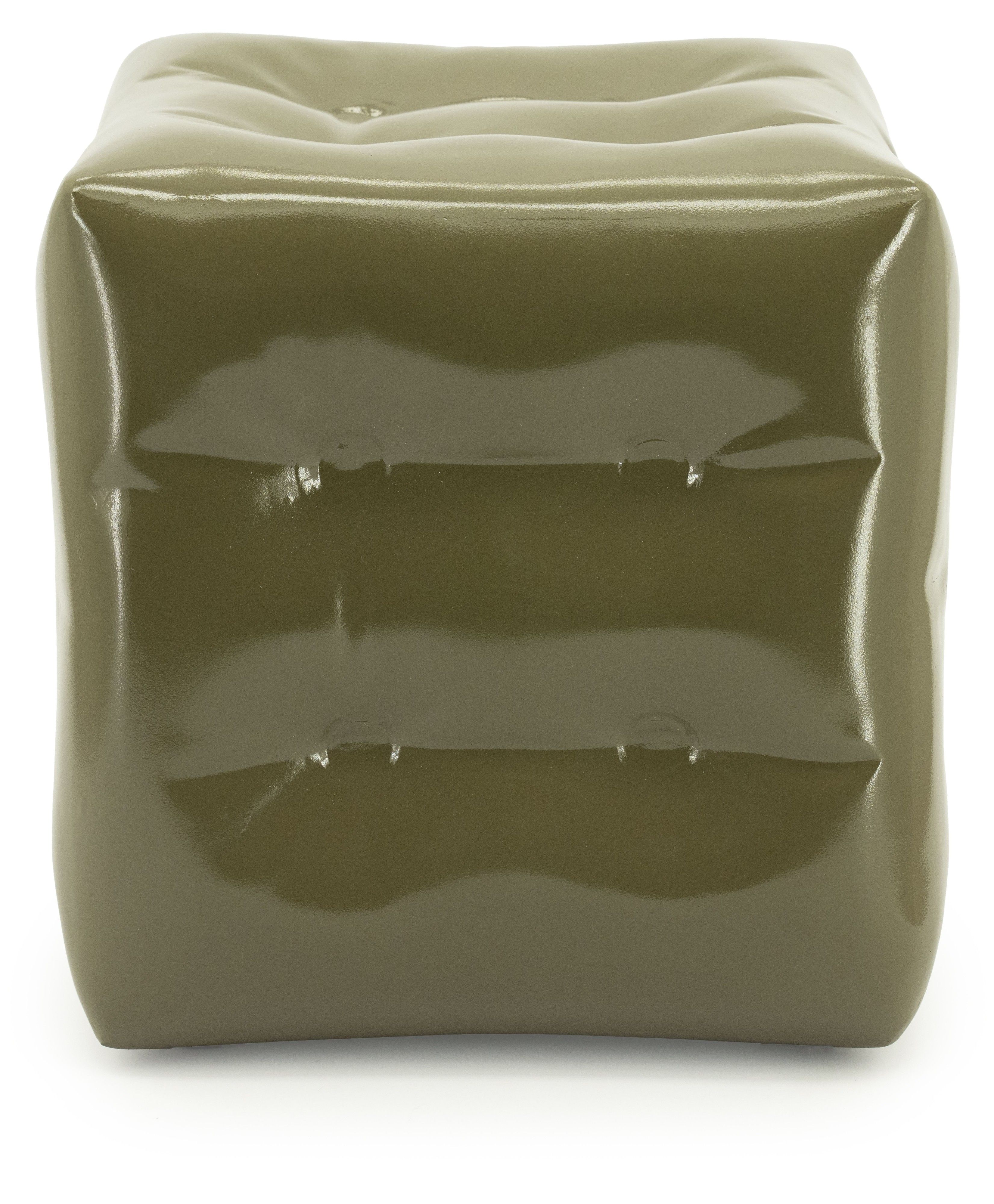 Poef 250111 green Capti B38 x D38 x H38 cm