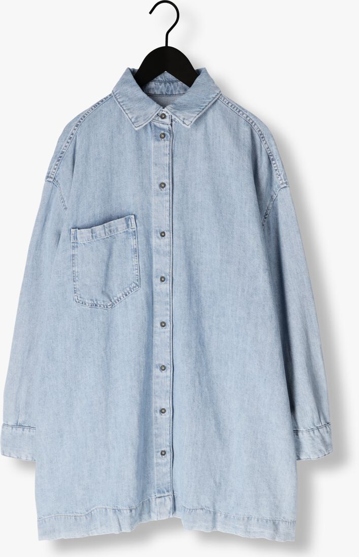 blauwe 7 for all mankind mini jurk overshirt dress