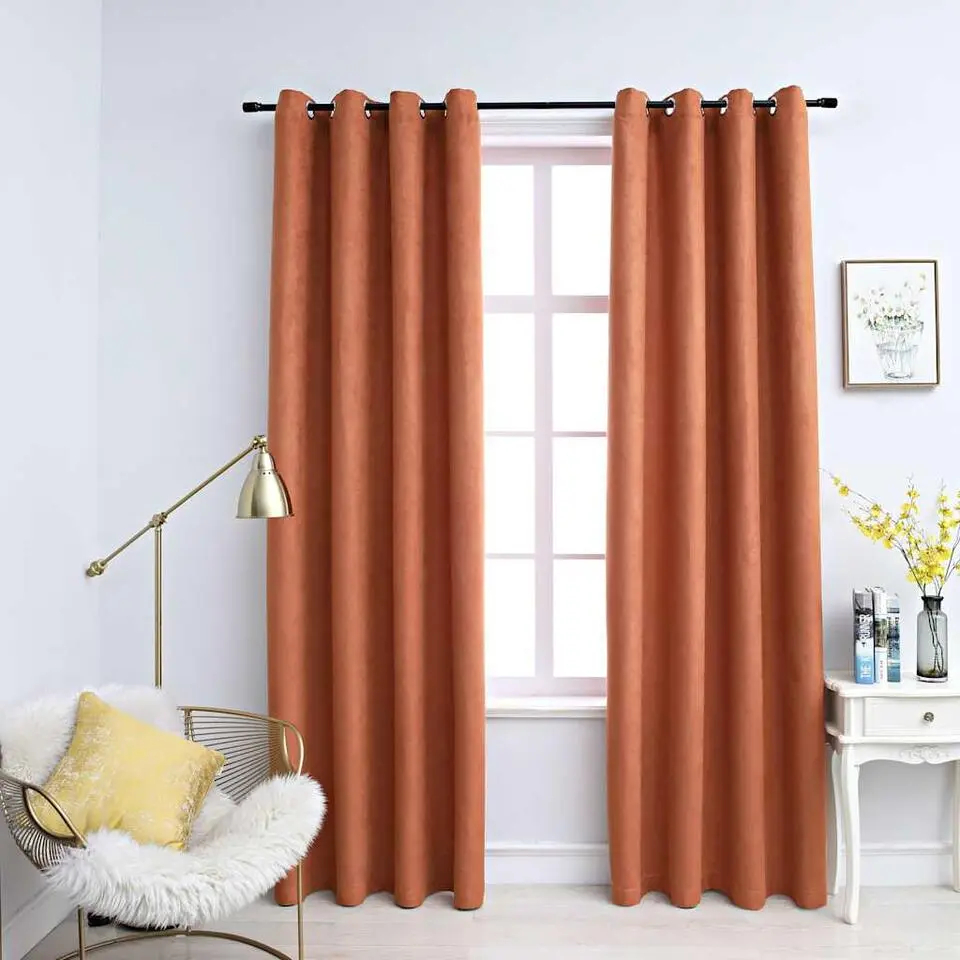 vidaXL - Gordijn - Taupe - Stof - 140 x 175 cm - 2 stuks