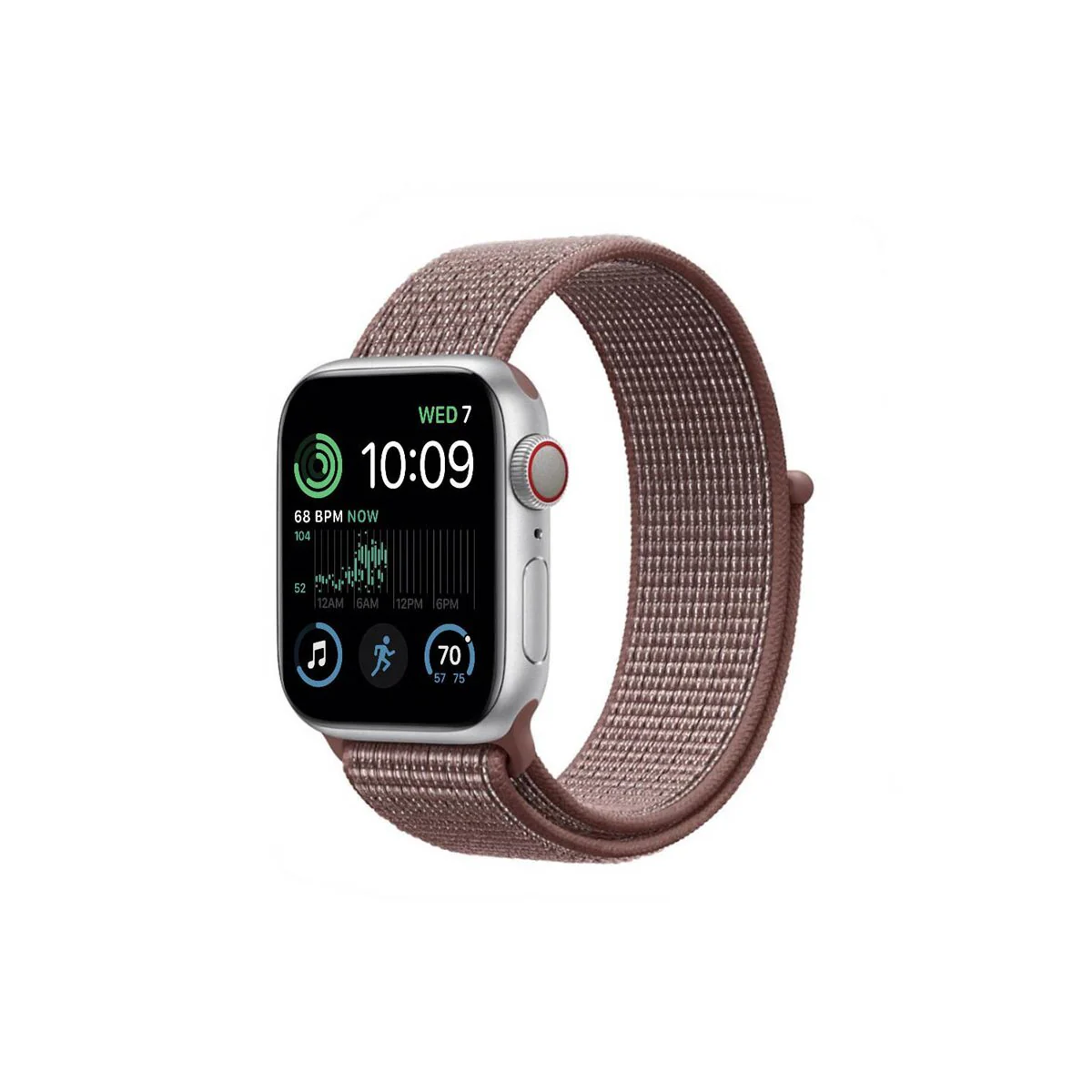 Nylon armbånd Apple Watch SE 2022 (44mm) - Smoke Mauve