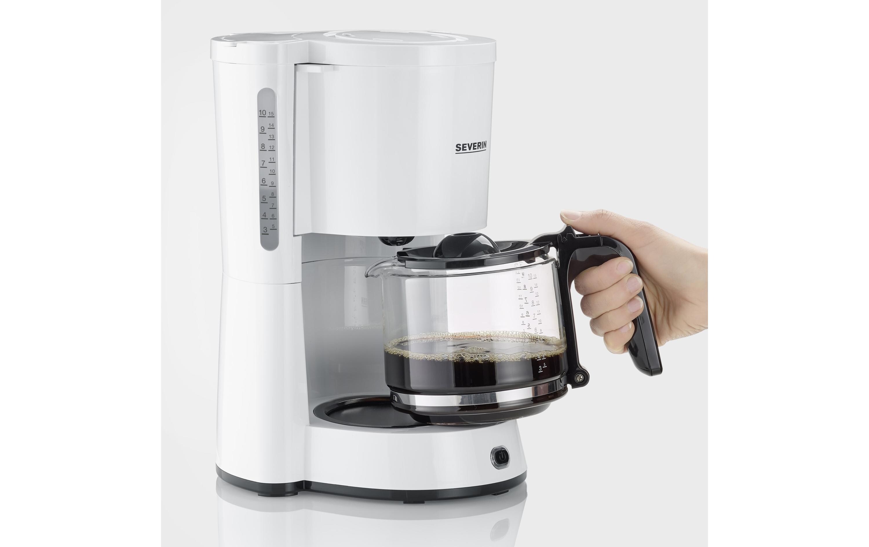 Filterkaffeemaschine KA 4816 WeissKaffeemaschine mit Glaskanne