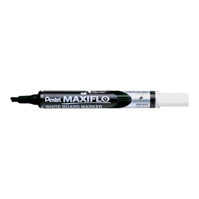 Pentel MAXIFLO - Marqueur effaçable - pointe biseau - noir