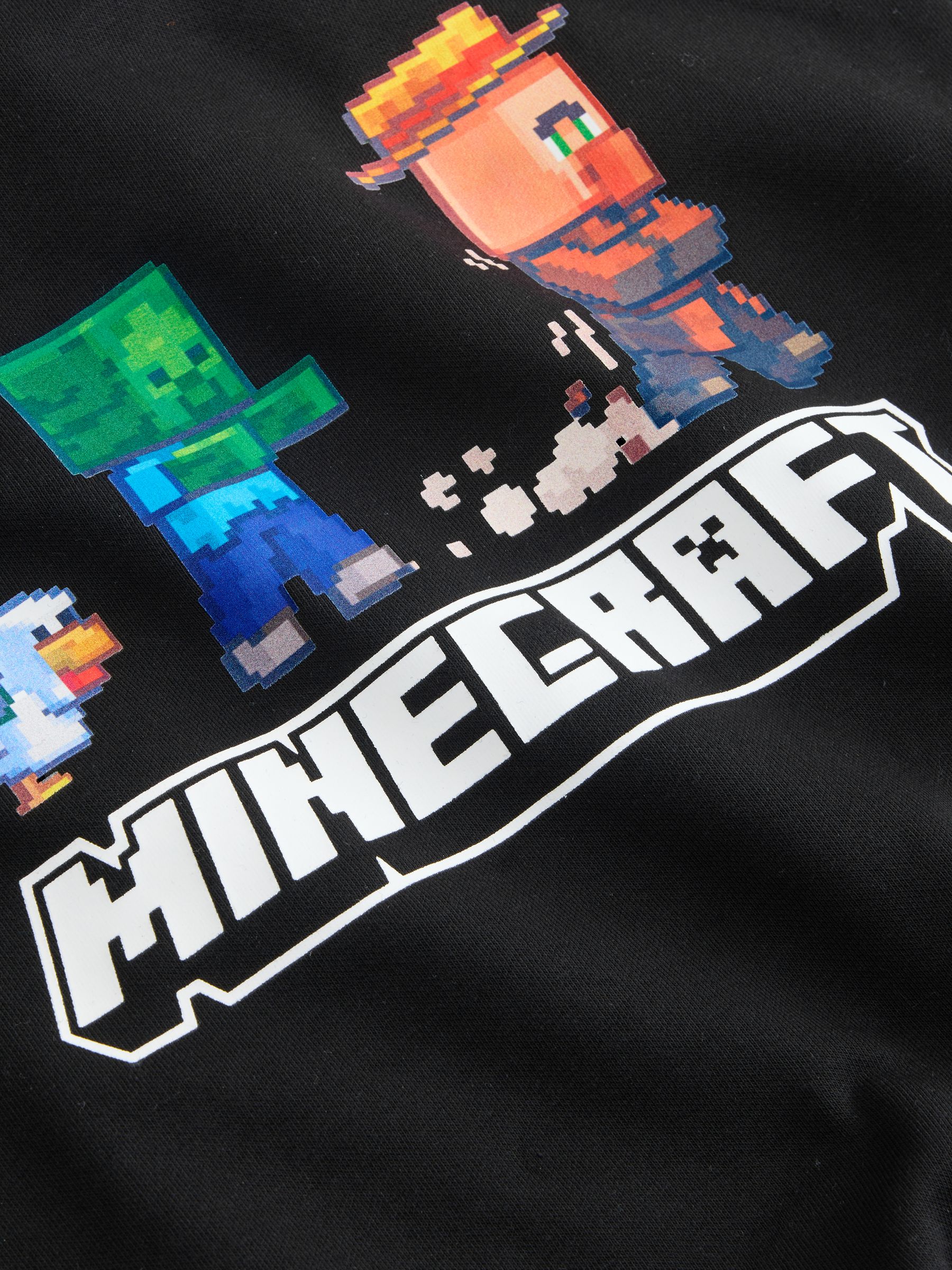 Zwart - Minecraft-hoodie (3-16jaar)