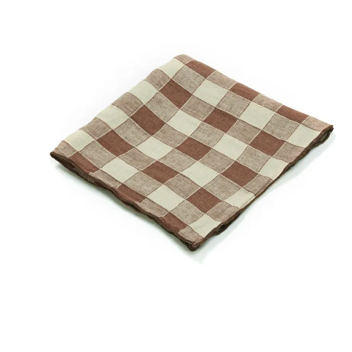 Maison de Vacances Serviette de table Bourdon en toile vintage | Rose Litchi
