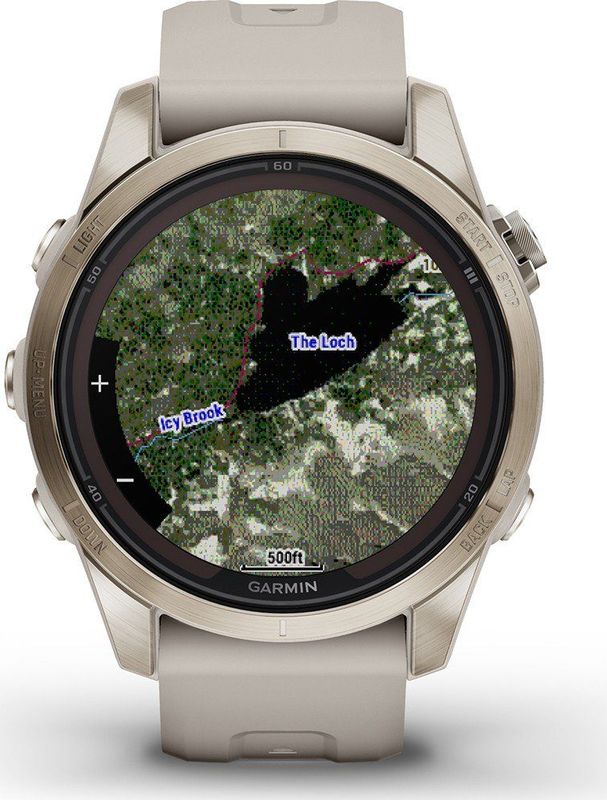 Garmin - Fenix 7S Pro Sapphire Solar - Smartwatch - Beige
