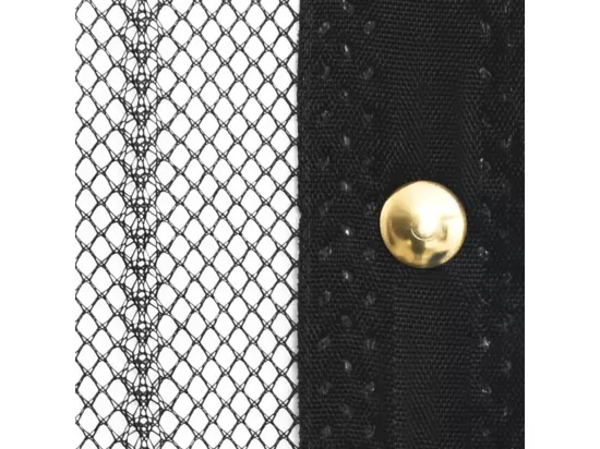 Rideaux de porte anti-insectes 2 pcs et aimants noir 230x160 cm