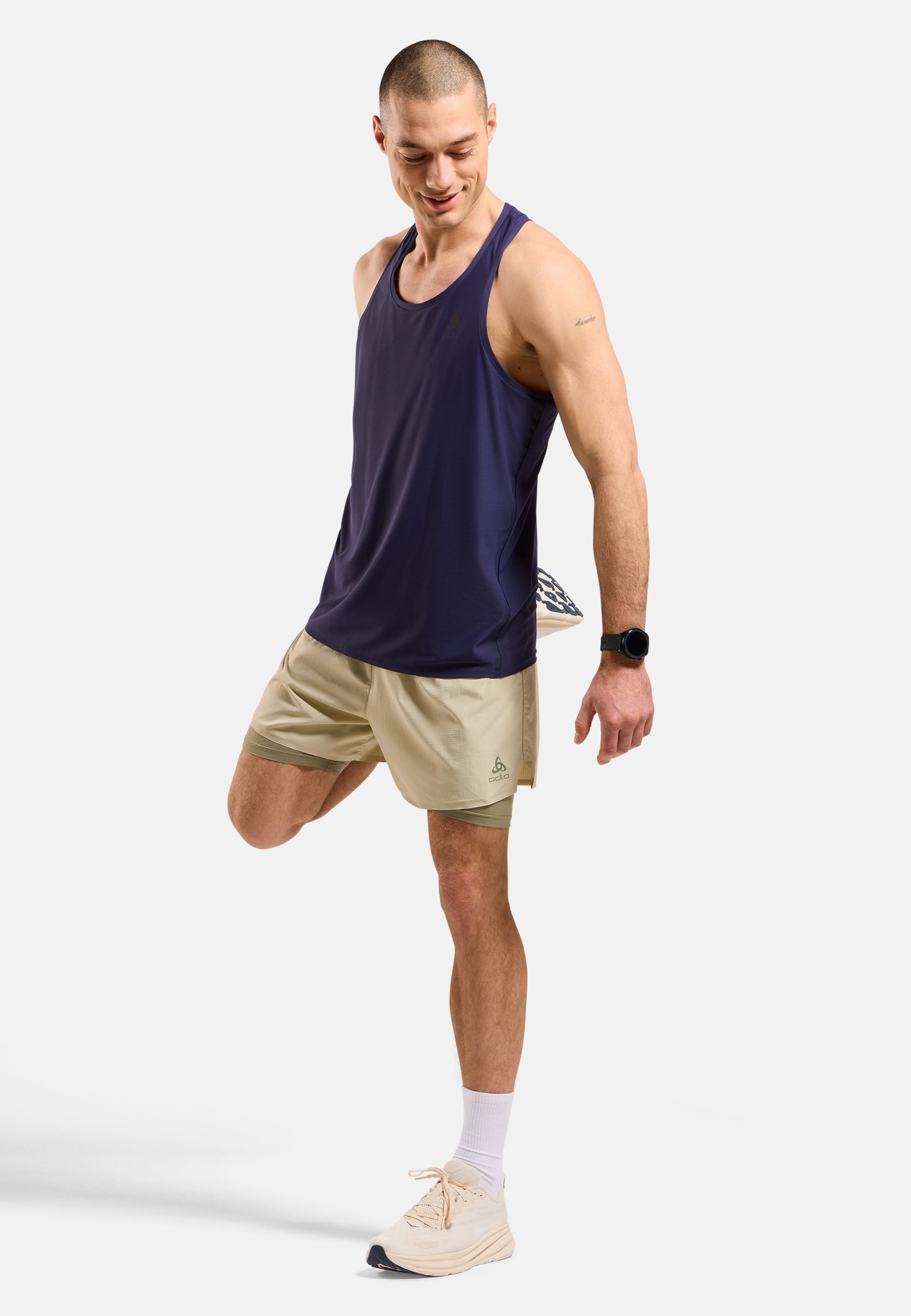Zeroweight 5 Inch 2-in-1 Laufshorts 2.0 in agate gray - vetiver