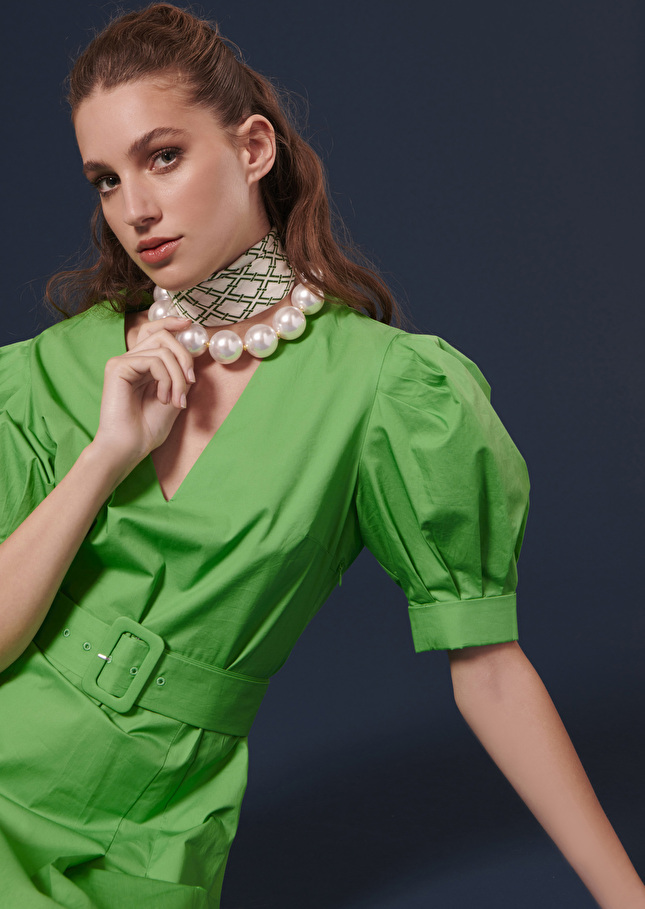 Robe Ranyaverte en popeline