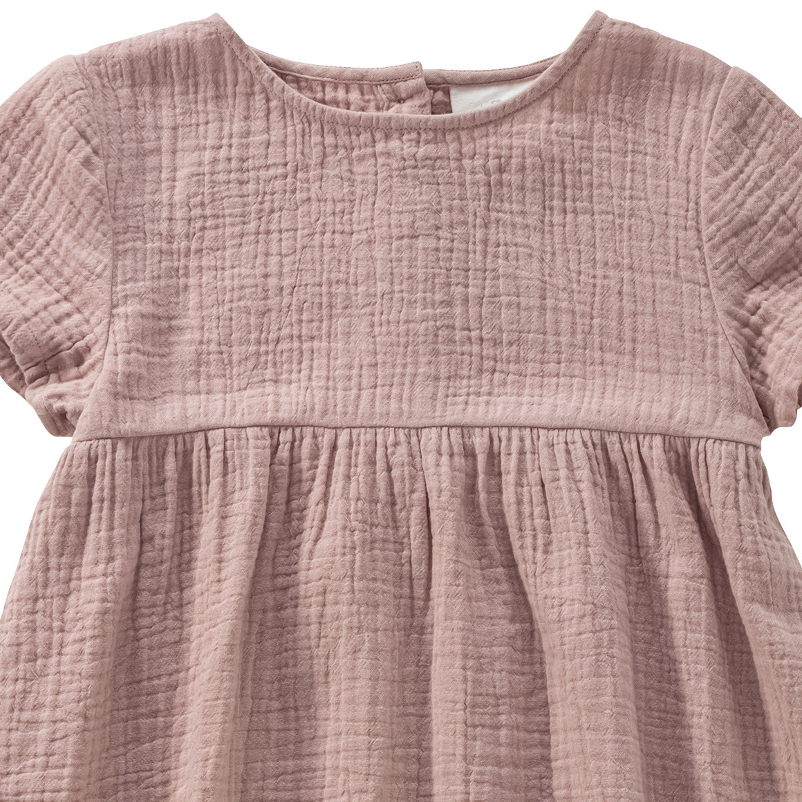 Topolino Pure Collection Mädchen Musselin-Kleid mit Teilungsnaht puderrosa