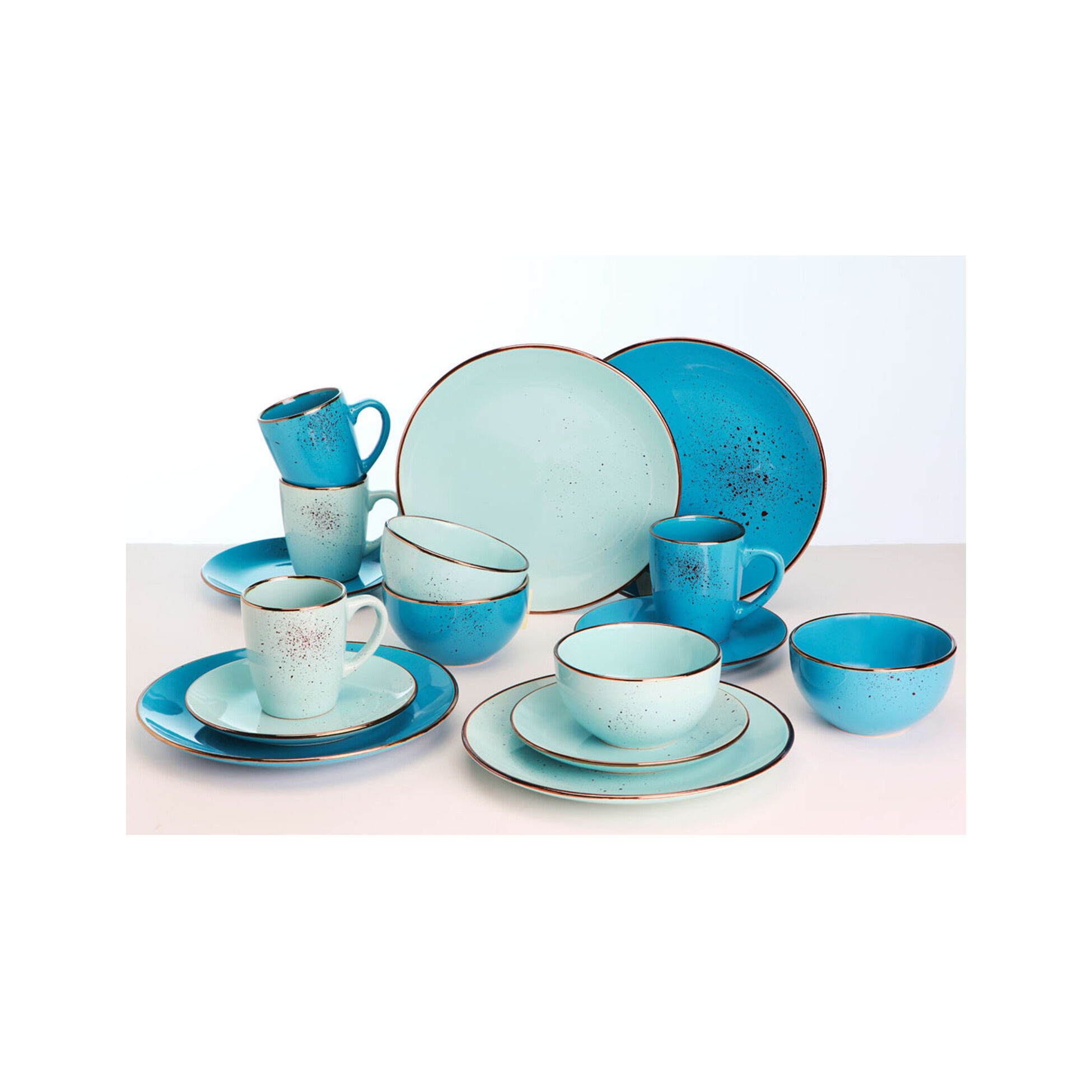 Geschirr-Set Blue, 16–teilig