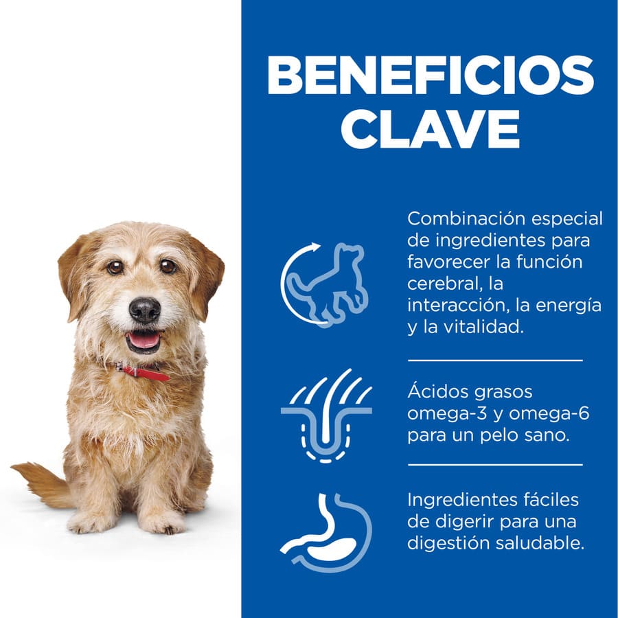 Hill's Science Plan Youthful Vitality Adulto +7 Pequeno e Mini Pollo pienso para perros