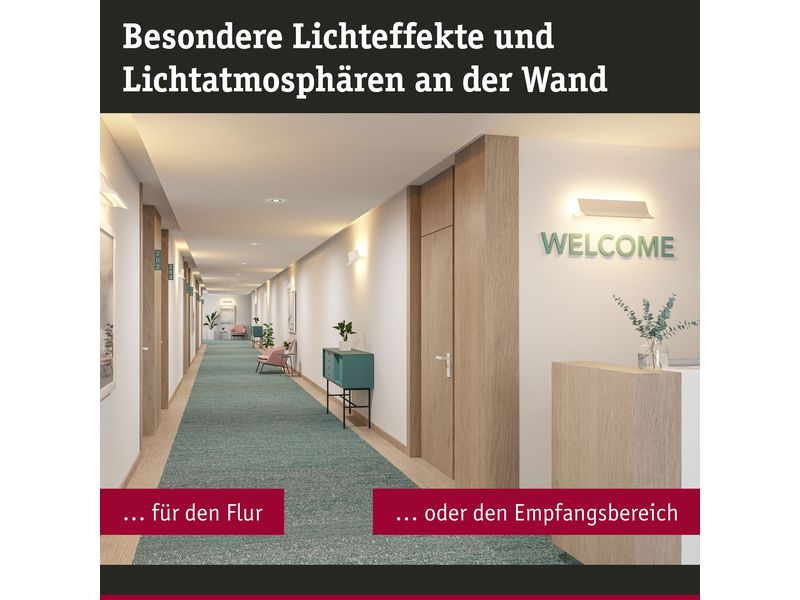 Paulmann Wandleuchte Stine, 17W, 2700-6500K, Weiss LED Wandleuchte Smart Home Zigbee