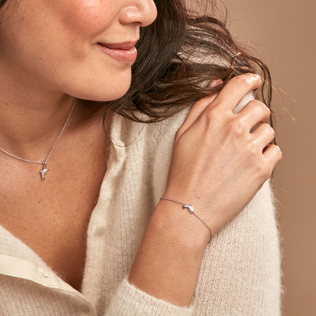 Bracelet Giullia Argent Blanc Oxyde De Zirconium