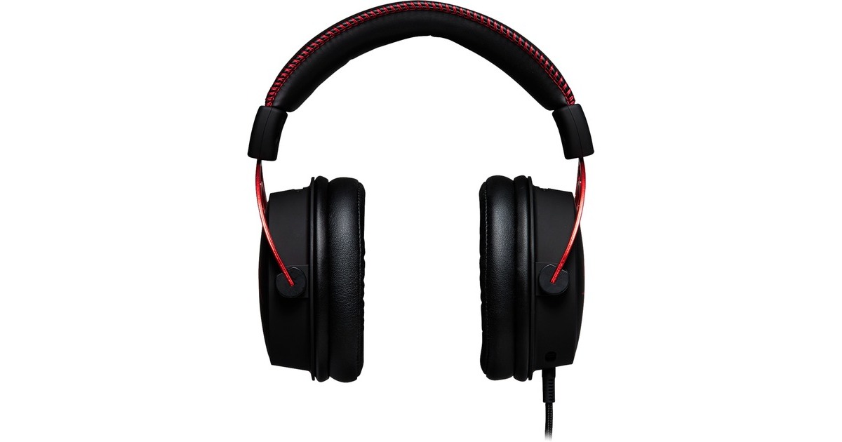HyperXCloud Alpha Pro over-ear gaming headset  (Zwart/rood, Pc, PlayStation 4, Xbox One)