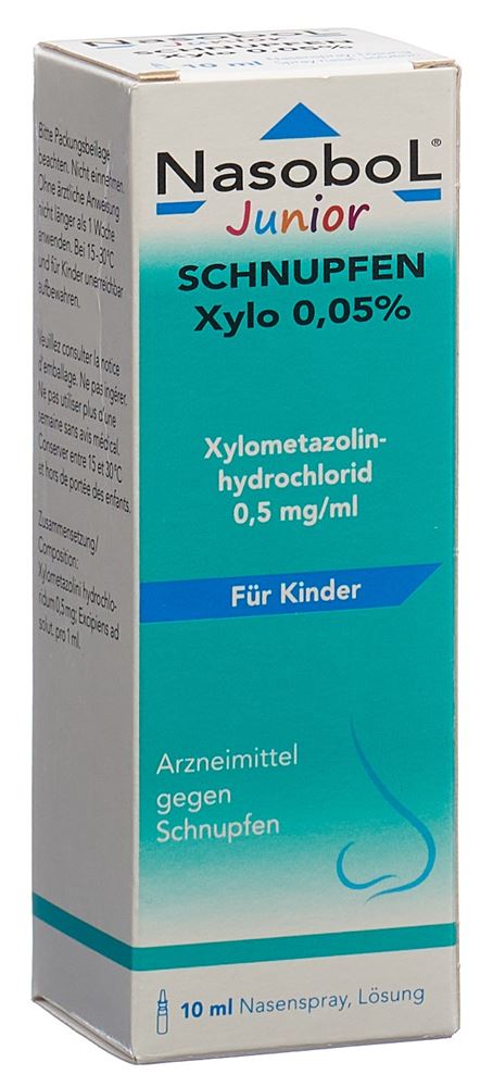 NASOBOL Junior Schnupfen Xylo Nasenspray 0.05 % Fl 10 ml