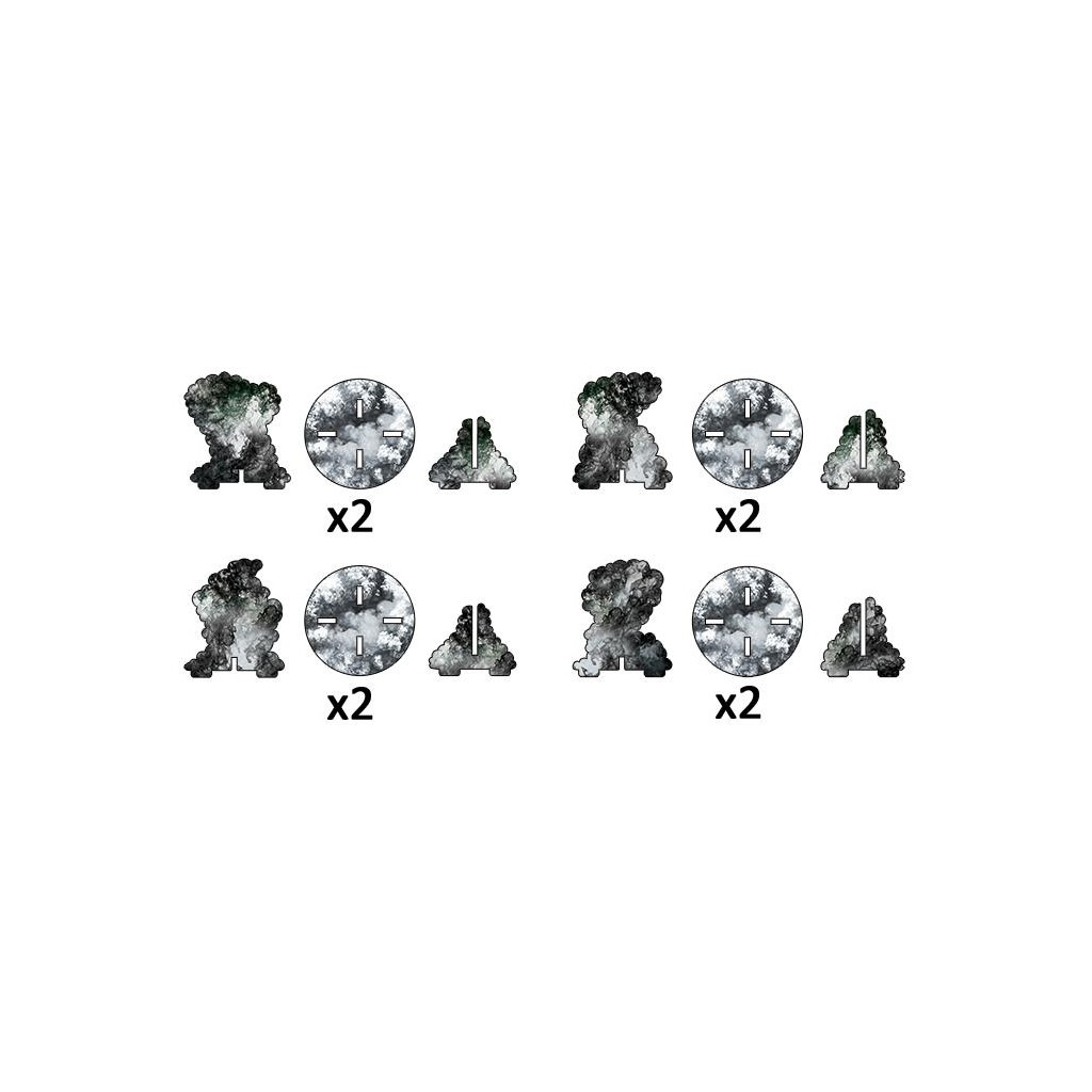 Flames of War - Smoke Bombardment Markers