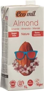 ECOMIL Mandeldrink ohne Zucker, 24 x 1 lt