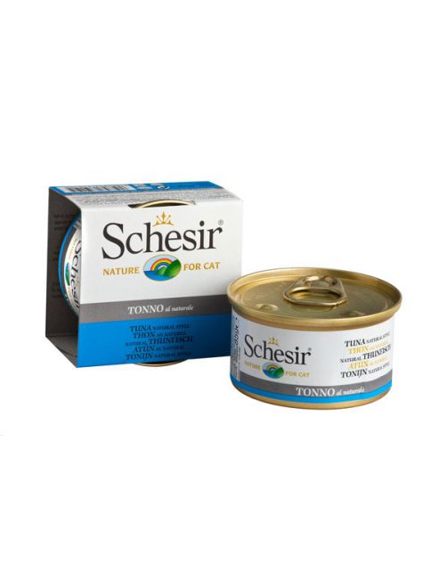 Schesir Kat Blik Gekookte Vis 85 g - Kattenvoer